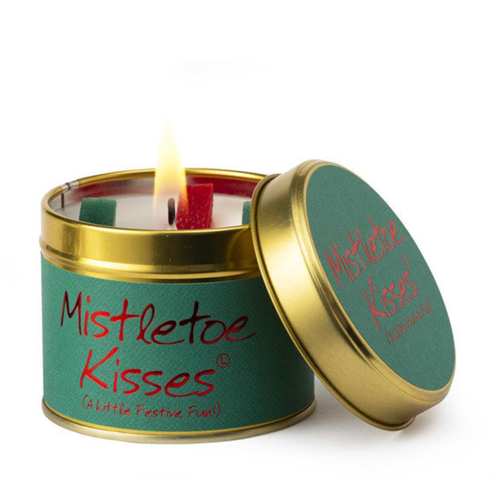Lily-Flame Mistletoe Kisses Tin Candle £9.89